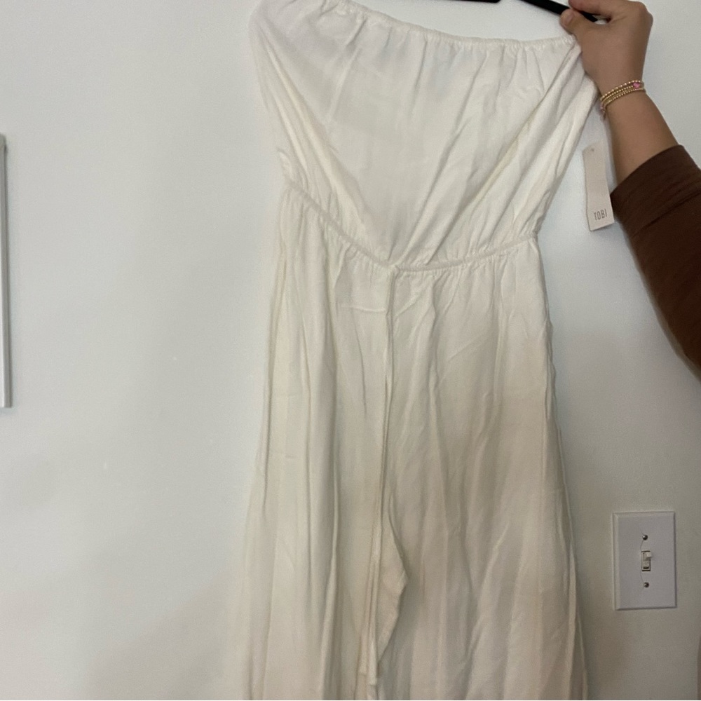 Tobi white jumpsuit, NWT